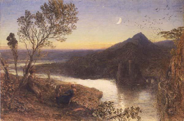 Classical River Scene, Samuel Palmer
